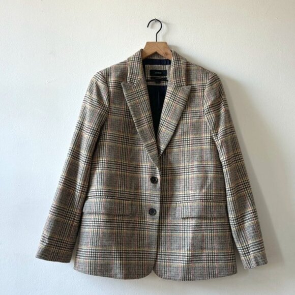 J. Crew Jackets & Blazers - J. Crew Sommerset blazer in glen plaid English wool Size 8